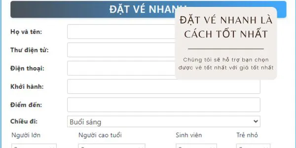 Đặt mua vé nhanh